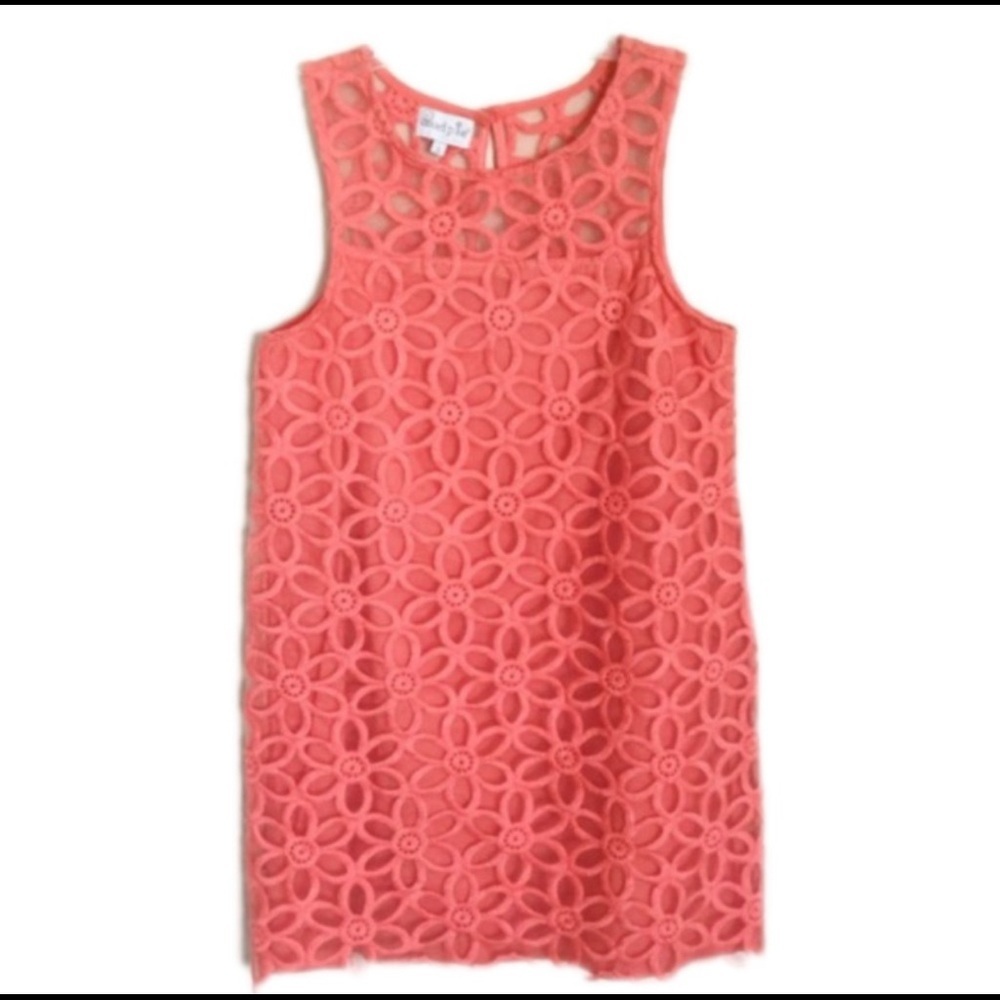 Mud Pie new coral petals floral shift dress size small - Picture 4 of 7